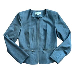 Calvin Klein Women's Steel Blue Blazer